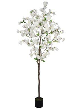 6FT White Artificial Cherry Blossom Tree Indoor Outdoor Wedding Decor Potted